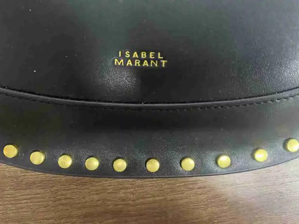 🔥 Isabel Marant Black Leather Crescent Hobo Bag Shoulder Purse
